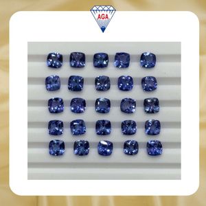 Piedras Preciosas Sueltas de Tanzanita Natural de Alta Calidad, Corte Cojín, Calibradas, Color Azul Esmeralda, Tratadas con Calor, Venta al Por Mayor, Grado de Joyería AAA - Product Image 6