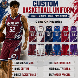 With Own Logo Print Custom Sublimation Printing Basketball Jersey Set Factory Direct Men Athletic Sportswear Basketball Uniforms - Product Image 6