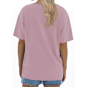 T-shirt d'été streetwear pour femme de haute qualité, léger, infroissable, avec logo personnalisé, dernier style, vente chaude, polyester/coton - Product Image 5