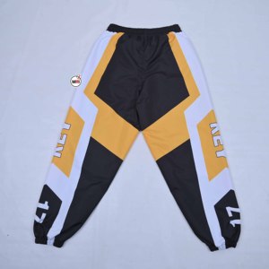MRI Sporty <b>Harem</b> Pants Black Yellow White Sublimation Print Drawstring Waist Quick Dry Full Length Loose Fit Jogging <b>Trousers</b> - Product Image 2