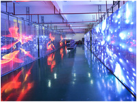 Écran LED intérieur haute transparence P2.8-P5.6 pour vitrine de centre commercial, adapté aux vitrines