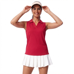 Camiseta de Polo de Golf sin Mangas Personalizada para Mujer, UPF 50+, Secado Rápido, Poliéster, Top Deportivo de Tenis, Camiseta Deportiva de Alto Rendimiento - Product Image 6