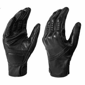 Fournisseur direct d'usine, gants de moto en cuir, design et logo personnalisés, gants de course de moto de haute qualité, protection complète des mains - Product Image 4