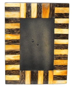 Cadre photo élégant en incrustation de nacre fait main pour table d'affichage ou mur avec option de commande en gros - Product Image 1