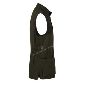 Chaleco Deportivo de Diseño Moderno, Cómodo, sin Mangas, Cuello en V, Liso, 100% Lana, Chaleco Utilitario de Caza para Hombre - Product Image 4