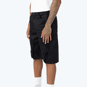 Pantalones Cortos de Mezclilla para Hombre, Diseño Personalizado con Sublimación, Cintura Elástica, Casuales, para Fitness, Verano - Product Image 4