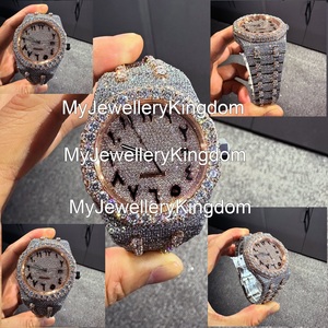 Relojes Mossinate de Acero Inoxidable con Moissanita VVS, Reloj Mecánico con Diamantes para Hombre, Estilo Hip Hop, Probador de Diamantes - Product Image 1