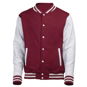 Veste universitaire personnalisée noire, grise, bordeaux, verte, violette pour hommes, veste en polaire de qualité supérieure, fabricant OEM - Product Image 5