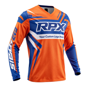 Maillot de motocross personnalisé imprimé, vêtements de course d'équipe avec logo, événements promotionnels, vêtements de course automobile, maillot de motocross - Product Image 4