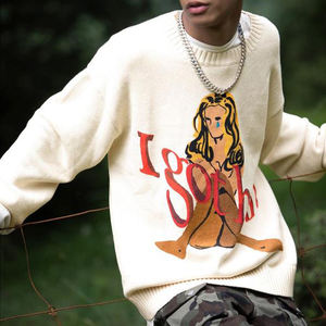 OEM 2026 Custom <b>Knit</b> Women Jacquard <b>Knitted</b> <b>Animal</b> <b>Pattern</b> Casual Free Size Nylon/Cotton Sweater Made By TRIOTAKE INDUSTRY - Product Image 5
