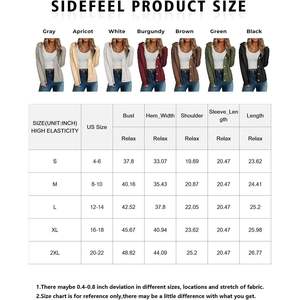 <b>Cardigan</b> 100%Pure Cashmere Winter Breathable Women Vintage Warm Turn Down Collar <b>Thick</b> Knit Sweater - Product Image 5