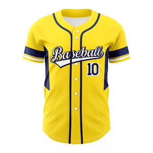Ensemble de maillots de baseball rouge 7V7 à manches courtes, numéro 10, impression sublimée, col en V, 100% polyester, évacuation de l'humidité - Product Image 3