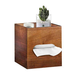 Boîte à mouchoirs en bois d'acacia au meilleur prix avec plateau de rangement, boîte à mouchoirs pour la maison de style campagnard en provenance du Vietnam - Product Image 1