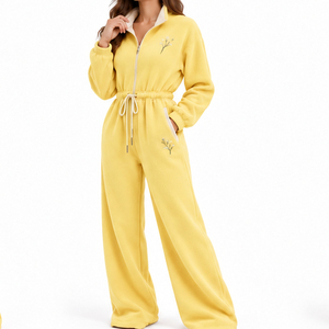Combinaison en polaire pour femme EAZWEARS, style décontracté et tendance, fournisseur ODM, usine de vêtements, commandes directes, vente en gros, qualité personnalisée, en gros - Product Image 6