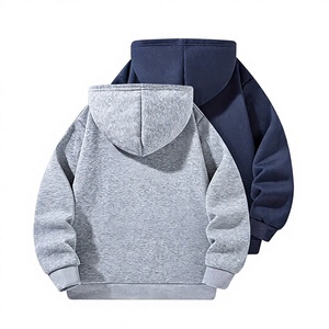 Color Block Winter Lined Boys Eco-Friendly Breathable Hoodie Pullover Sweatshirt Long Sleeve Fleece Polyester/Cotton Casual Wear - Product Image 2