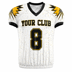 Uniforme de Fútbol Americano Estampado al por Mayor, Conjunto de Jersey y Pantalones Personalizados, Ropa Deportiva Transpirable de Secado Rápido, Proveedor OEM - Product Image 2