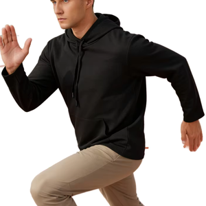 Sudadera con Capucha de Punto para Hombre, Personalizada, Sólida, de Invierno, Transpirable, de Manga Larga, para Gimnasio y Fitness - Product Image 4