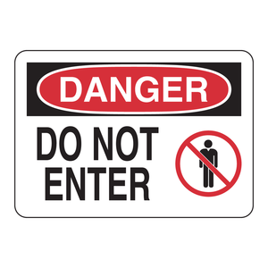 Panneau de signalisation de sécurité haute visibilité Brady Danger, avertissement réfléchissant pour zones dangereuses - Product Image 1