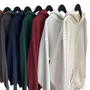 เสื้อฮู้ดดี้เปล่าแบบหนาพิเศษสั่งทำพร้อมโลโก้ขายส่ง ทรงโอเวอร์ไซส์ ไหล่ตก มีกระเป๋าจิงโจ้ รับผลิตแบบ OEM/ODM - Product Image 6