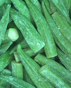 Okra surgelée IQF / gousses entières sélectionnées, couleur verte et texture tendre - Product Image 6