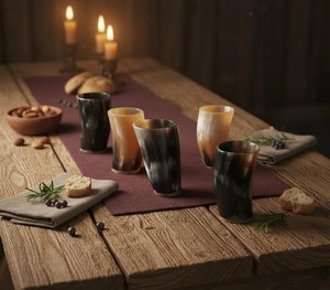 REHMAN CRAFT - Vaso de Cuerno de Búfalo Rústico Ecológico Hecho a Mano - Product Image 5