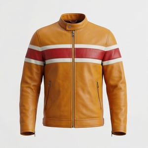 Veste en cuir pour enfants NAI-K08, style motard, vêtement de protection pour moto, couleur personnalisée - Product Image 1