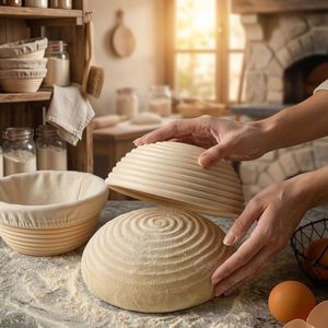 Natural Bread Proofing Basket Rattan Banneton for Artisan Bread Baking Eco-friendly Safe Professional Artisan Bread Making <b>Tool</b> - Product Image 3