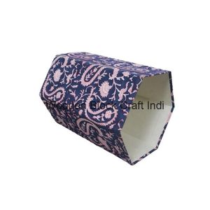 Cubo de basura hexagonal de cartón de alta calidad, diseño abierto y ecológico para uso doméstico, de oficina o hotelero, exportador indio. - Product Image 2