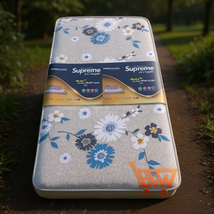 Supreme 72x36x4 Inch Queen Mattress <b>Pad</b> Pair EPS + PF 50P 4 Inch Topper Washable Comfortable <b>Bed</b> Topper for Home or Hotel Use - Product Image 3