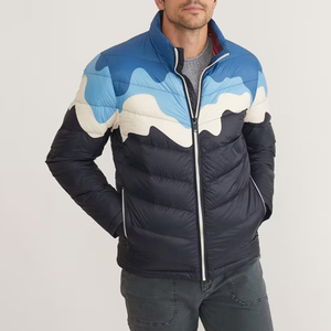 Custom Made Graphic Print Padded <b>Jackets</b> Low MOQ Casual Outdoor <b>Jackets</b> Low MOQ Zip UP <b>Packable</b> <b>Jackets</b> Fashionable Puffer Coat - Product Image 3