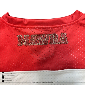Maillot de sport en mesh Mawra, col en V, manches courtes, imprimé par sublimation, maillot de football personnalisé, vêtements de sport pour équipe, maillot unisexe - Product Image 6