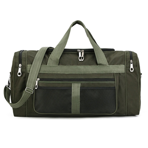 Elegante bolsa de lona de viaje para gimnasio, entrenamiento deportivo y viajes de fin de semana al aire libre, resistente y de alta capacidad. - Product Image 1