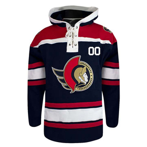 Custom Hockey Jersey Hooded Sublimated Ice Hockey Apparel Full Sleeve Breathable Unisex Adult Jersey - Product Image 2