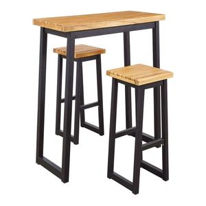 Rubberwood Modern Farmhouse <b>Iron</b> <b>Table</b> with Rubberwood and Metal Frame for Outdoor Use in Entry Apartment Areas From Vietnam - Product Image 1