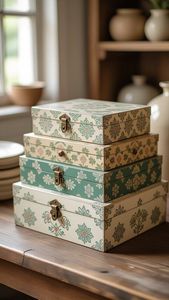 Stylish Printed Wooden Jewelry <b>Box</b> Handmade Custom Top Rated Shelf <b>Box</b> Jewelry Organizer for Modern Gifting <b>Vanity</b> & Home Decor - Product Image 4