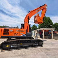 Excavatrice sur chenilles d'occasion Hitachi ZX210/ZX60/ZX70/ZX120/ZX200, moteur Isuzu 4HK1X, 166 CV, 21 tonnes, pour travaux miniers et de terrassement