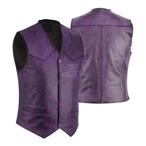 Chaleco de Cuero para Hombre, Prenda Exterior sin Mangas, Elegante, Diseñado para Uso Casual, Estilo Moderno, Cómodo - Product Image 3
