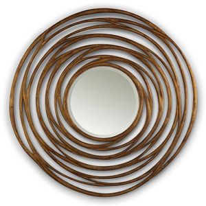 Modern Round Metal Wall <b>Mirror</b> Decorative Framed Design - Product Image 2