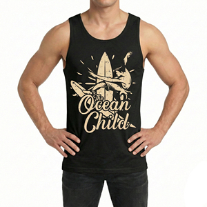 Bulk Customizable Graphic Printed Men's Sleeveless Shirt Gym Vest Athletic Muscle Tank <b>Top</b> Wholesale Price Sportswear Tank <b>Tops</b> - Product Image 1