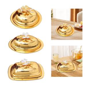 Beurrier classique avec plateau de service – Vaisselle élégante pour le stockage, le service et la présentation du beurre dans la cuisine, la salle à manger et l'hôtel - Product Image 1