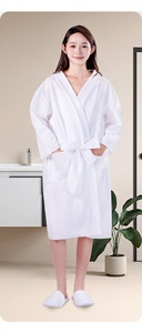 Accappatoio <span class=keywords><strong>Monouso</strong></span> <span class=keywords><strong>per</strong></span> Hotel e SPA, Asciugamano da Bagno <span class=keywords><strong>per</strong></span> Donne, Vestaglia Non Tessuta <span class=keywords><strong>per</strong></span> Bagno e Salone - Product Image 6