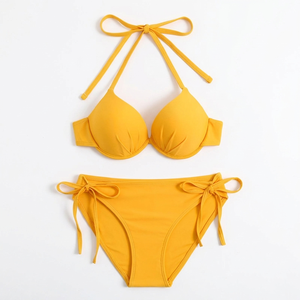 Bikini Triangular Sexy de 2 Piezas, Personalizado, a la Moda, en Oferta, para Mujer, Spandex/Nylon, Impermeable, Ecológico - Product Image 4