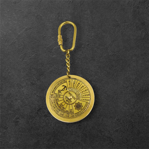 Porte-clés en laiton avec calendrier 50 ans, porte-clés calendrier vintage, porte-clés calendrier de poche portable en métal pour la quête des dates au quotidien - Product Image 5