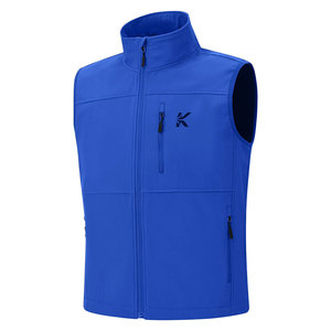 Gilet Softshell Décontracté Respirant Hiver Moderne Vêtement d'extérieur avec Tissu Léger et Col Montant - Product Image 1