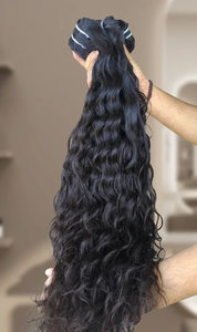 Double-Drawn Straight Indian Cambodian Remy Cheap Price Natural Straight Raw Unprocessed Human Hair Extensions Wave Style Hair - Product Image 6