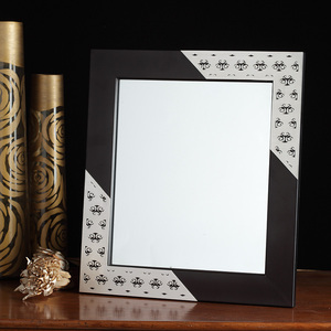ESPEJO DE MADERA BAÑADO EN PLATA - Product Image 1