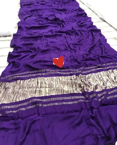 Handcrafted Pure Silk <b>Tissue</b> Pallu Saree Premium Bridal Festival Collection - Product Image 3