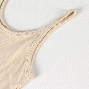 Nouveau Débardeur de Course Sans Couture Tricoté pour Femme, Coupe Slim, Couleur Unie, Respirant, Personnalisable, Vente en Gros, Été 2026 - Product Image 2