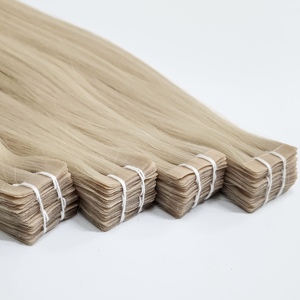 Extensions de cheveux vierges vietnamiens Dream Hair DR04 Hanoi, blanchis, à bandes adhésives, super double drawn, haute qualité, lisses, soyeux, sans nœuds - Product Image 1