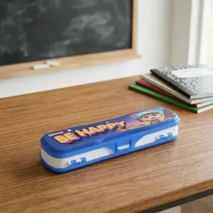 Estuche de Plástico de Excelente Calidad para Lápices con Cierre de Clip, Tamaño Personalizado, Multiusos, para Almacenamiento de Material Escolar para Estudiantes - Product Image 5